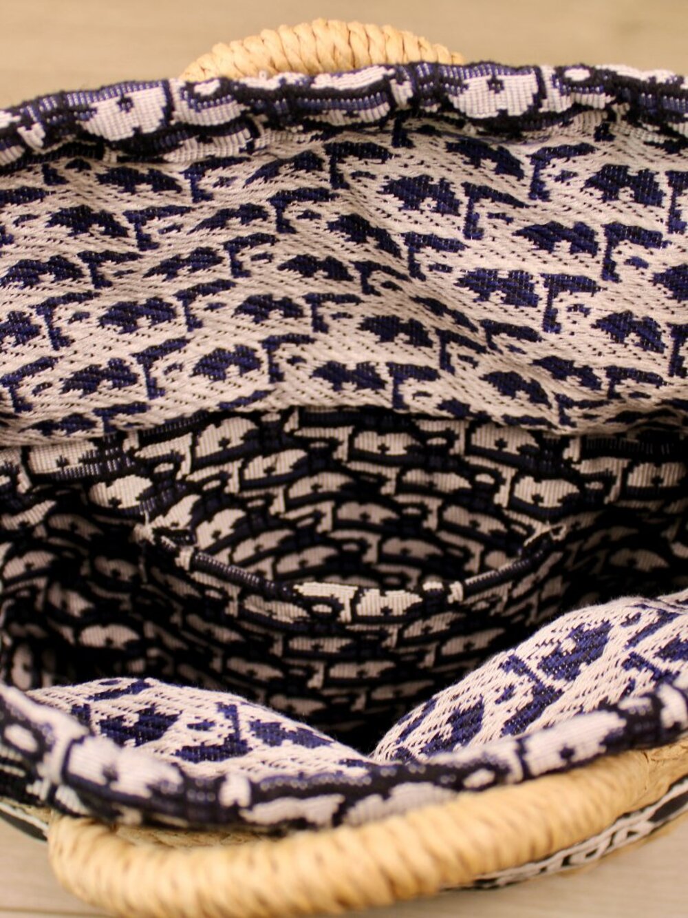 Christian Dior Woven Straw Tote & Crossbody Bag - Picture 8 of 9